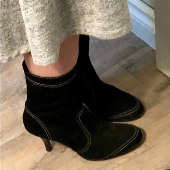 🍒 NINE WEST Black Suede Boots!!!! - Picture 7 of 13